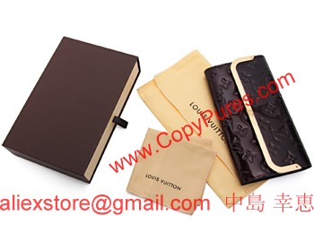 ルイヴィトン モノグラム ヴェルニ ポルトフォィユ・ロスモア 長財布 アマラント M91591